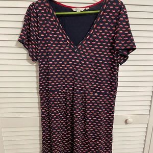 Boden jersey knee-length dress, size 14